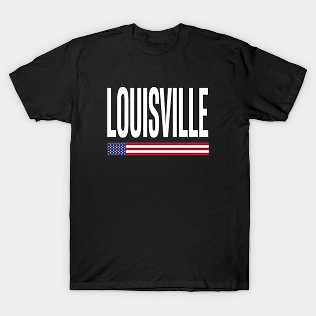 Louisville City Pride USA Flag T-Shirt by MakeSomeonesDay